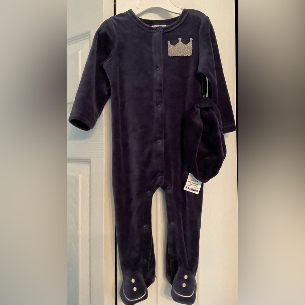 NWT First Impression Velvet Baby Onesie